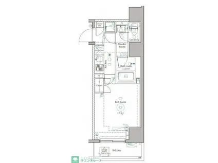 DIPS上野ノース(1K/11階)の間取り写真