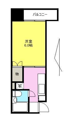 コバヤシハイツ(1K/4階)の間取り写真