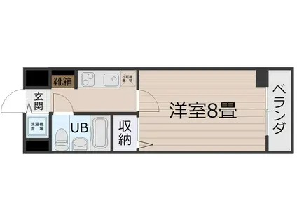 東和館鹿児島(1K/10階)の間取り写真