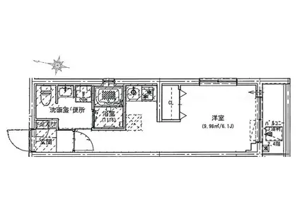 クリアル プレミア目黒 CREAL PREMIER目黒(ワンルーム/3階)の間取り写真