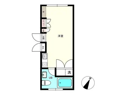 MODELIABRUT表参道(ワンルーム/2階)の間取り写真
