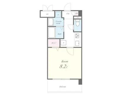 コンドミニオけやき(1K/4階)の間取り写真