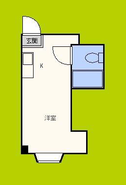 ラパンジール都島(ワンルーム/4階)の間取り写真