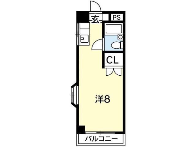 シャルム・アイエムエム(ワンルーム/2階)の間取り写真