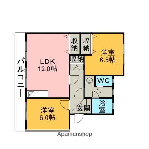 マンション池田(2LDK/3階)の間取り写真