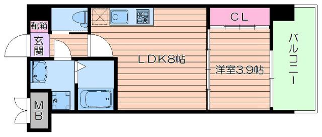 レジディア千里藤白台(1LDK/5階)の間取り写真