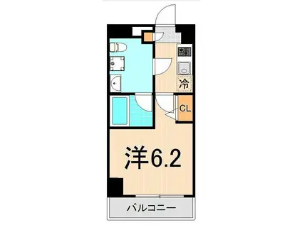 CREVISTA綾瀬(1K/9階)の間取り写真