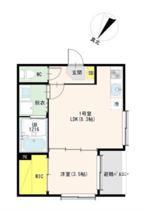 MAISON TERA RITA(1LDK/2階)の間取り写真
