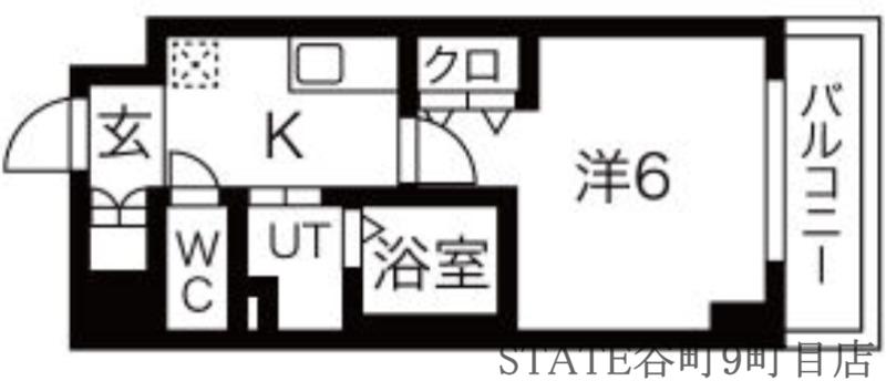 オズレジデンス今里ノース(1K/5階)の間取り写真