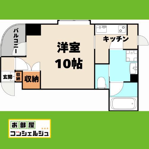 シティライフ星ヶ丘(1K/4階)の間取り写真