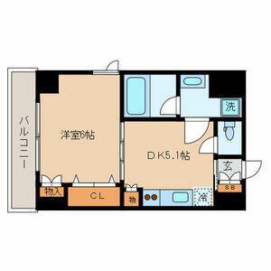 スタイル東上野(1DK/7階)の間取り写真
