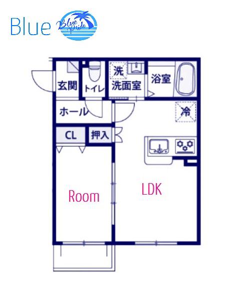 ミモザ・コート(1LDK/3階)の間取り写真
