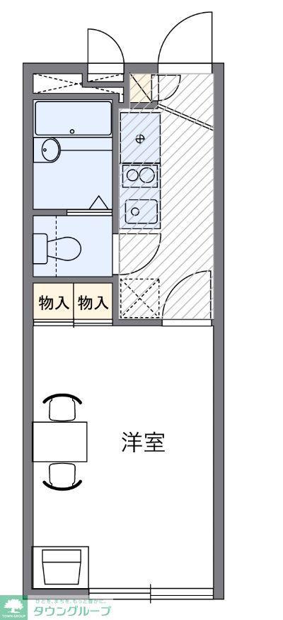 レオパレスソフィア小竹向原(1K/1階)の間取り写真