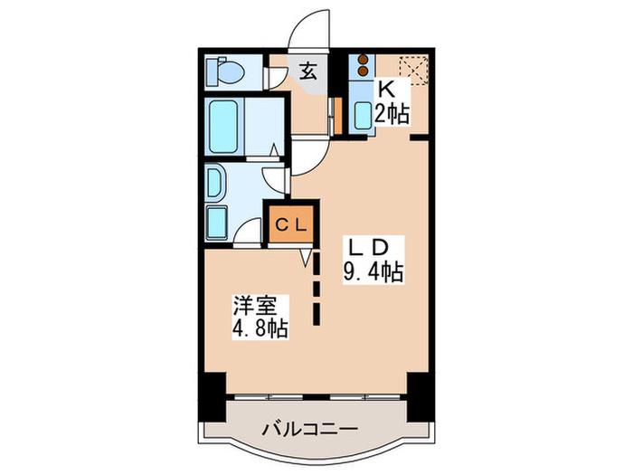 カレラ2・9(1LDK/7階)の間取り写真