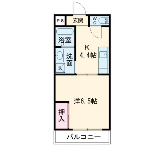 ベルビレッジ(1K/3階)の間取り写真