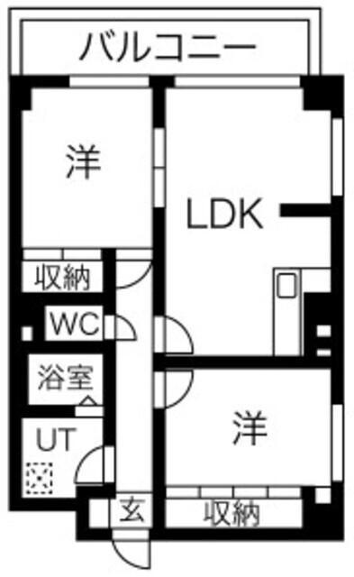エスポワールメゾン神郷(2LDK/5階)の間取り写真