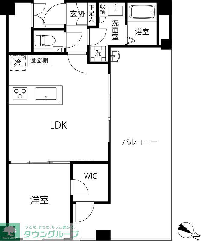 フィールド川和(1LDK/3階)の間取り写真