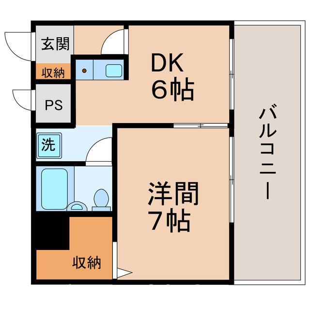 朝日プラザアーバンコア高松II(1DK/8階)の間取り写真