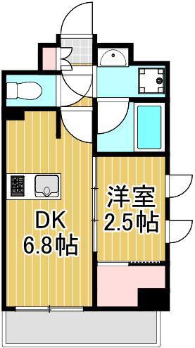 SYFORME KITA-SENJU(1DK/2階)の間取り写真