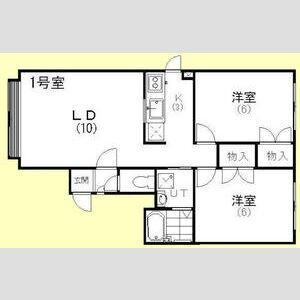 ルミエール栄(2LDK/3階)の間取り写真