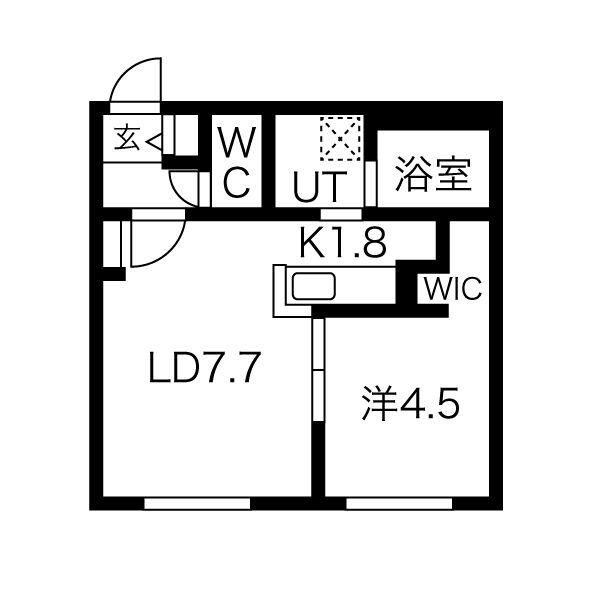 ASTER NANGOVII(1LDK/2階)の間取り写真