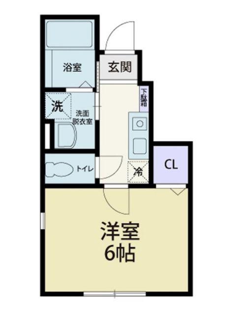 RIVERAINIII(1K/1階)の間取り写真