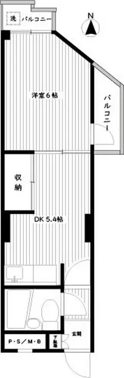 ベルメゾン池袋 10階階 間取り