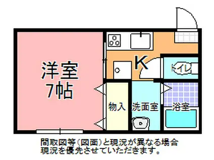 エギーナI(1K/2階)の間取り写真