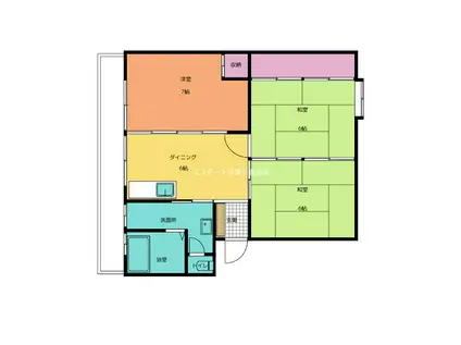 ハイツ池田(3DK/3階)の間取り写真