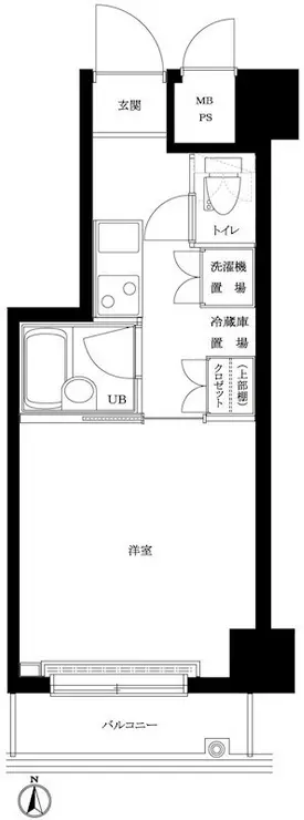 ルーブル蒲田弐番館 3階階 間取り