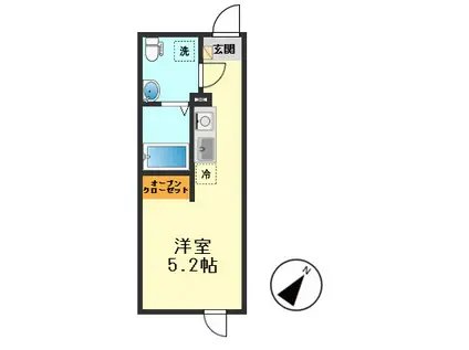 フィオーレ金町II(ワンルーム/3階)の間取り写真