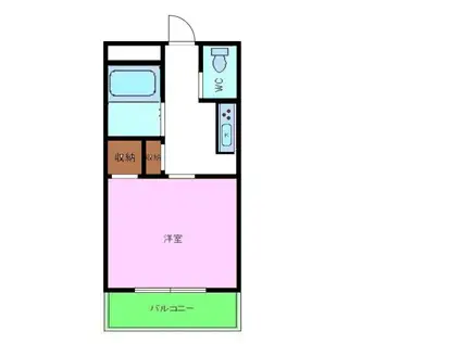 アドバンス阪南(1K/4階)の間取り写真