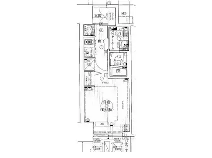 エステムプラザ神戸三宮ルクシア(1K/5階)の間取り写真