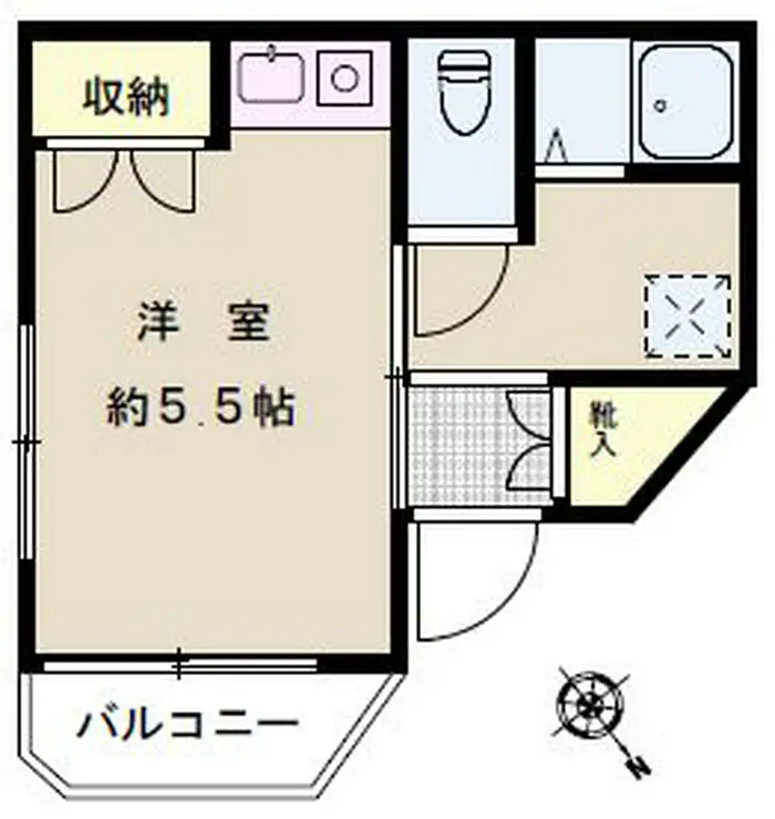 ハリーメゾン小石川 1階階 間取り