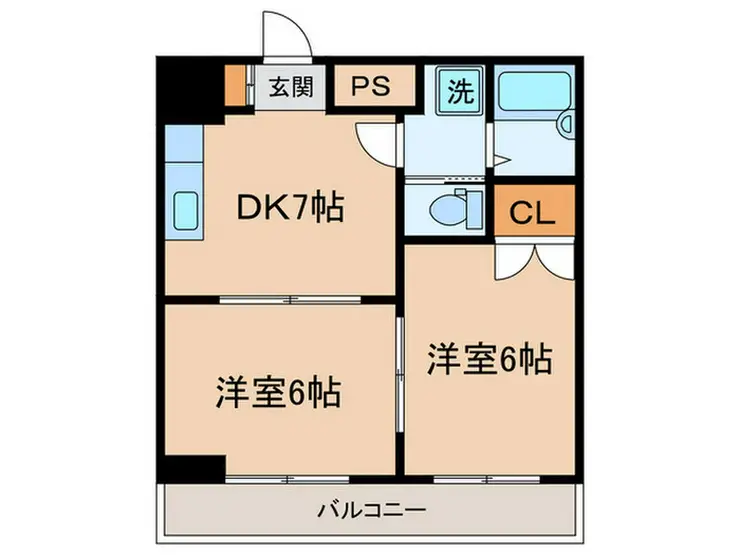 リバティ浜田山 6階階 間取り