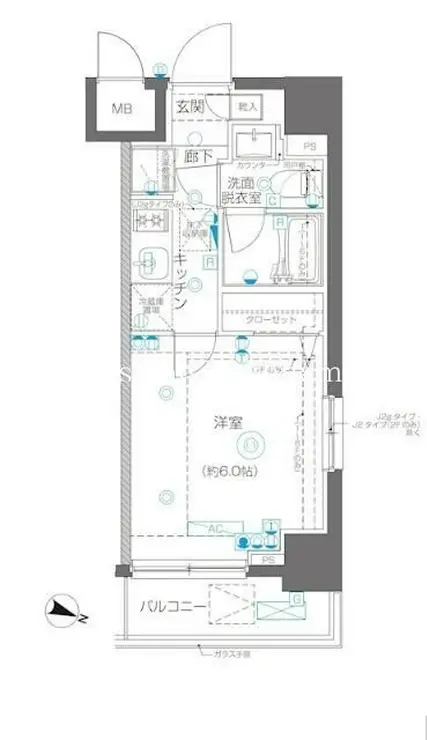 AELL横浜吉野町 3階階 間取り