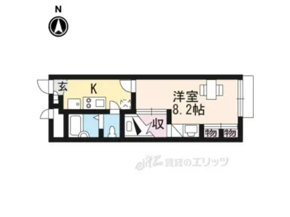 レオパレスM&KUZUMASA(1K/2階)の間取り写真