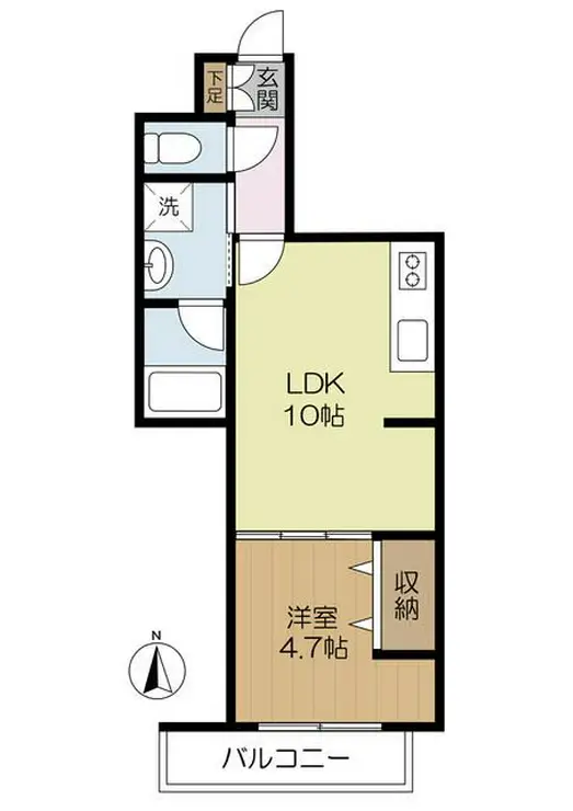 パティオ市谷 1階階 間取り
