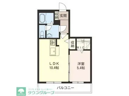 アンソナード(1LDK/2階)の間取り写真