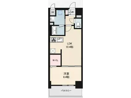 リアライズ小路駅前(1LDK/7階)の間取り写真