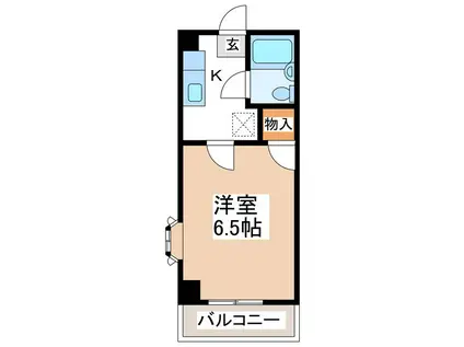 ホワイトタウン(1K/2階)の間取り写真