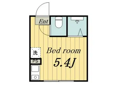 CA西新井(ワンルーム/2階)の間取り写真