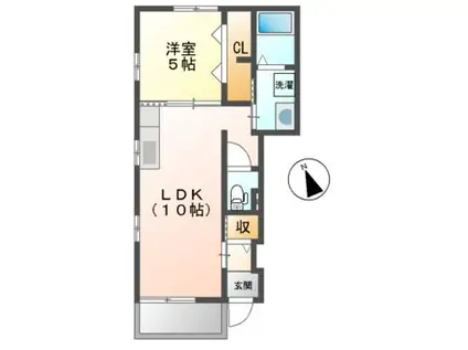 カルム五反田(1LDK/1階)の間取り写真