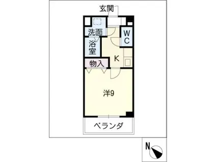 BRICK STAGE(1K/3階)の間取り写真