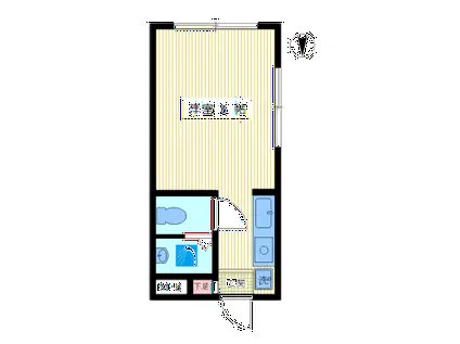 エクメーネ(ワンルーム/1階)の間取り写真