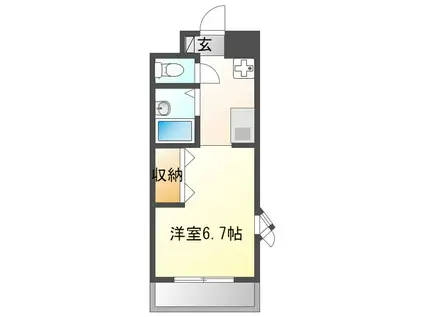 ルミエール29(1K/3階)の間取り写真