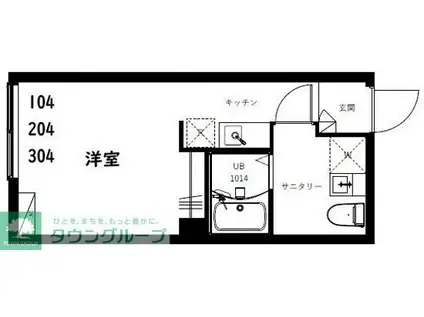 NOVEL COURT 西新井(ワンルーム/3階)の間取り写真