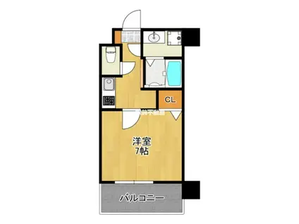 サヴォイ ラ コートワジー(1K/5階)の間取り写真