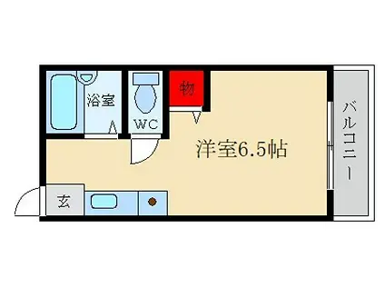 シャンテー中宮I(ワンルーム/3階)の間取り写真