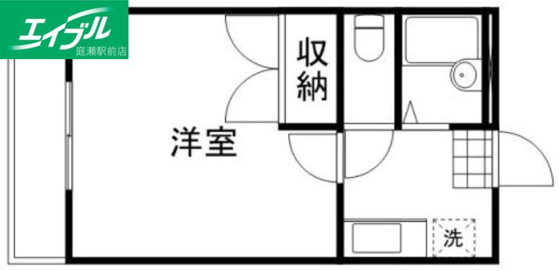 FOR RENT M1(1K/1階)の間取り写真